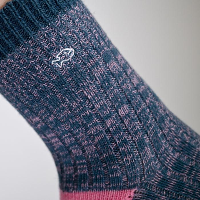 Billybelt Chaussettes En Coton Epais Club Bleu Et Rose - BILLYBELT