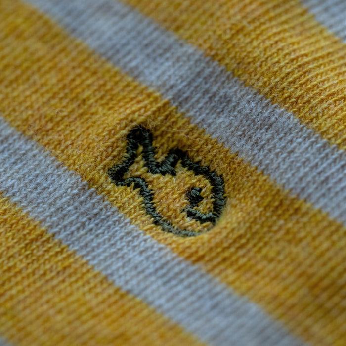Billybelt Chaussettes En Coton Peigne A Rayures Larges Jaune Safran - BILLYBELT