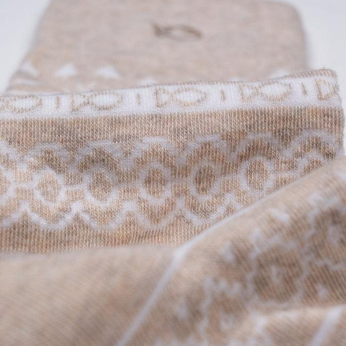 Billybelt Chaussettes En Coton Peigne Jacquard Beige - BILLYBELT