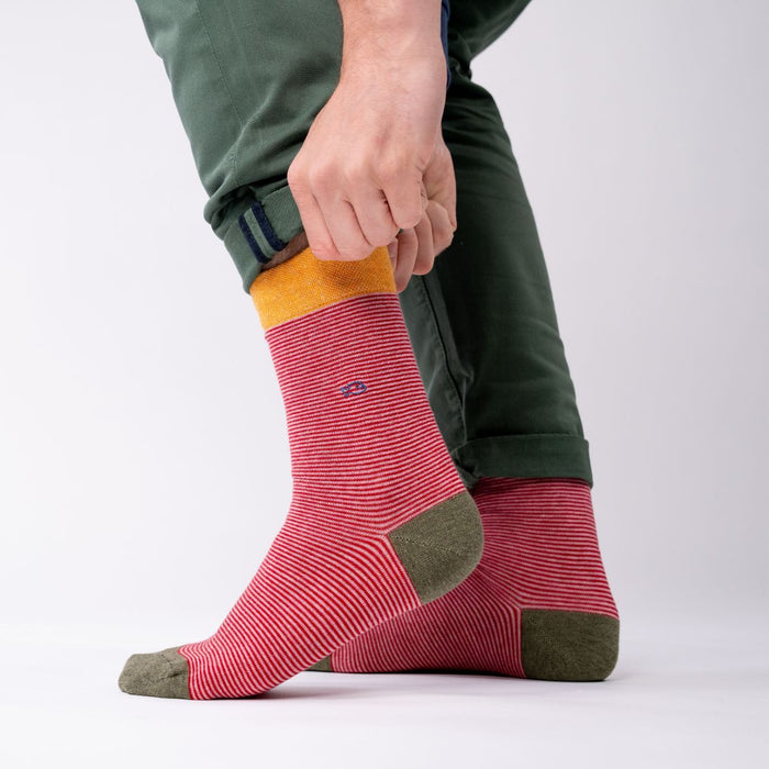 Billybelt Chaussettes En Coton Peigne Rayees Kilimandjaro - BILLYBELT