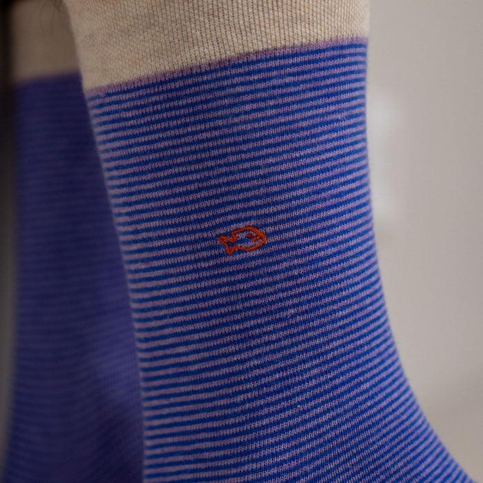 Billybelt Chaussettes En Coton Peigne Rayees Vibrante - BILLYBELT