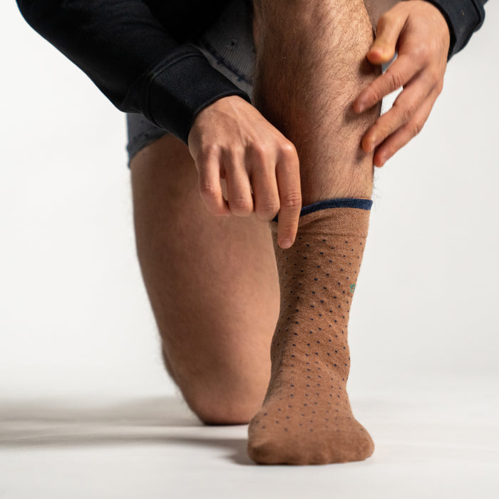 Billybelt Chaussettes En Coton Peigne Square Marron - BILLYBELT