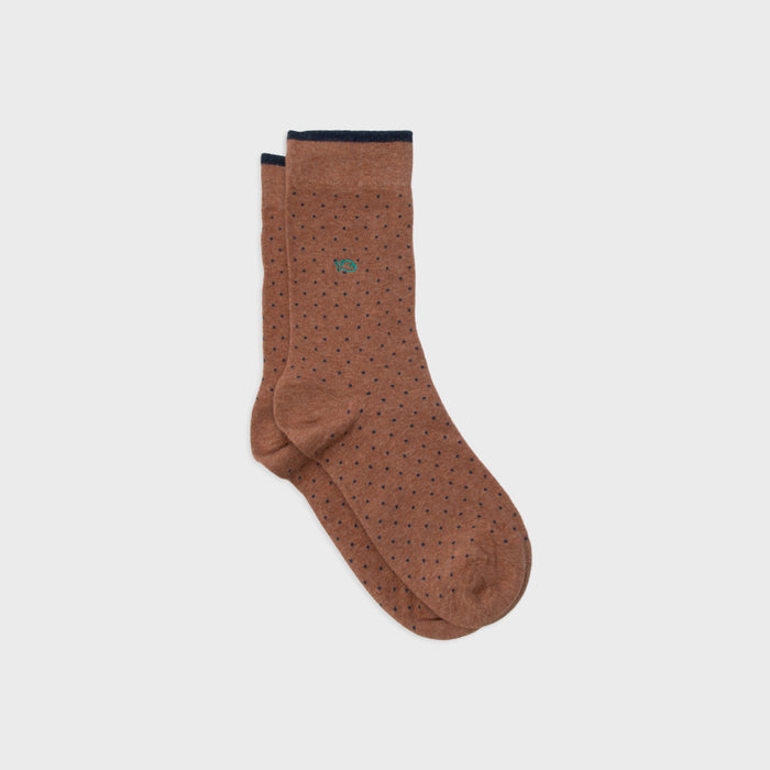 billybelt Chaussettes en coton peigne square marron - BILLYBELT