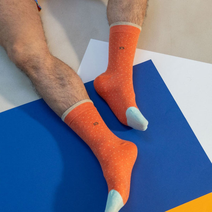 Billybelt Chaussettes En Coton Peigne Square Peche - BILLYBELT
