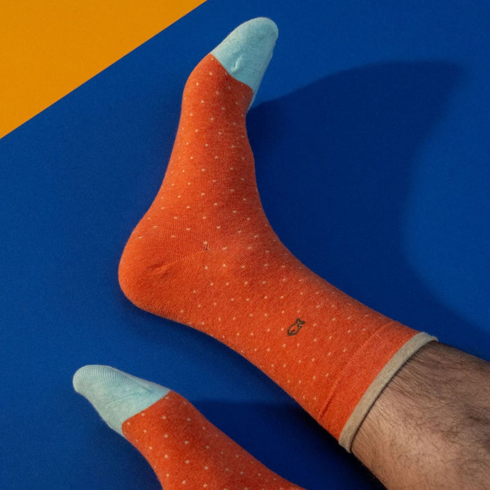 Billybelt Chaussettes En Coton Peigne Square Peche - BILLYBELT