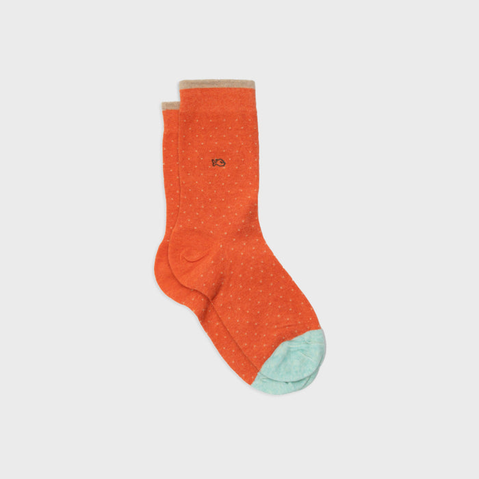 billybelt Chaussettes en coton peigne square peche - BILLYBELT billybelt Chaussettes en coton peigne square peche - BILLYBELT