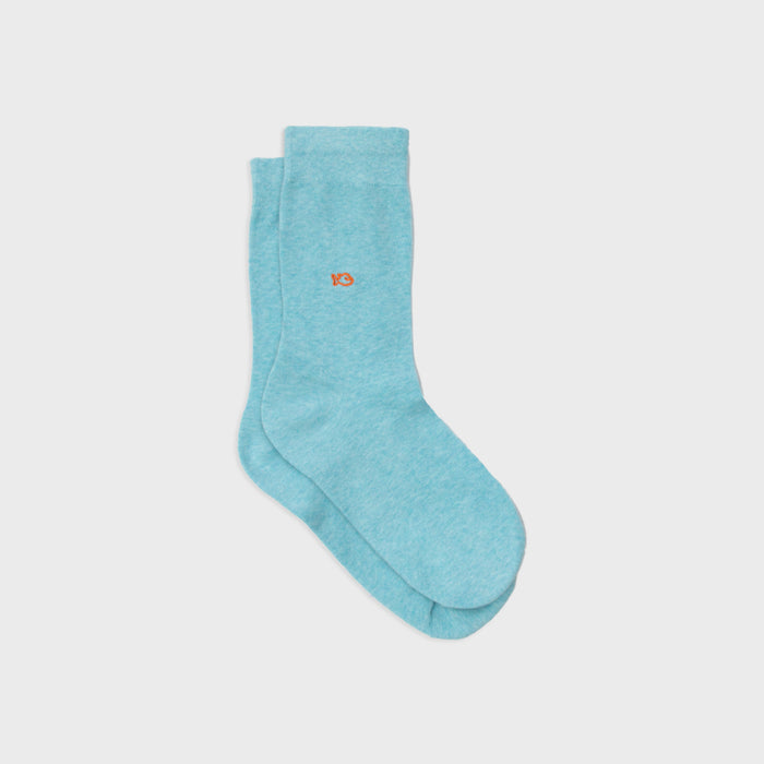 billybelt Chaussettes en coton peigne unies azurin - BILLYBELT