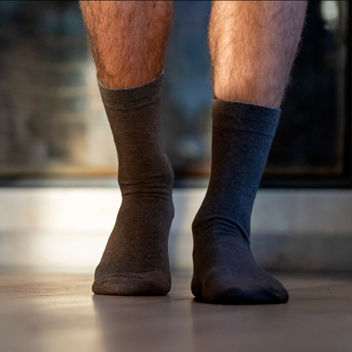 Billybelt Chaussettes En Coton Peigne Unies Chataigne - BILLYBELT