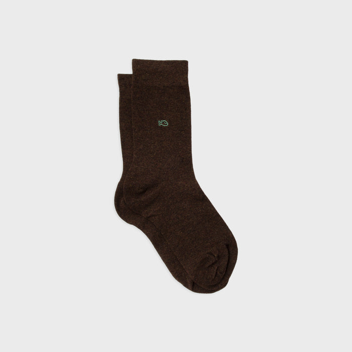 billybelt Chaussettes en coton peigne unies chataigne - BILLYBELT