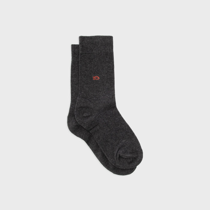 billybelt Chaussettes en coton peigne unies gris souris - BILLYBELT