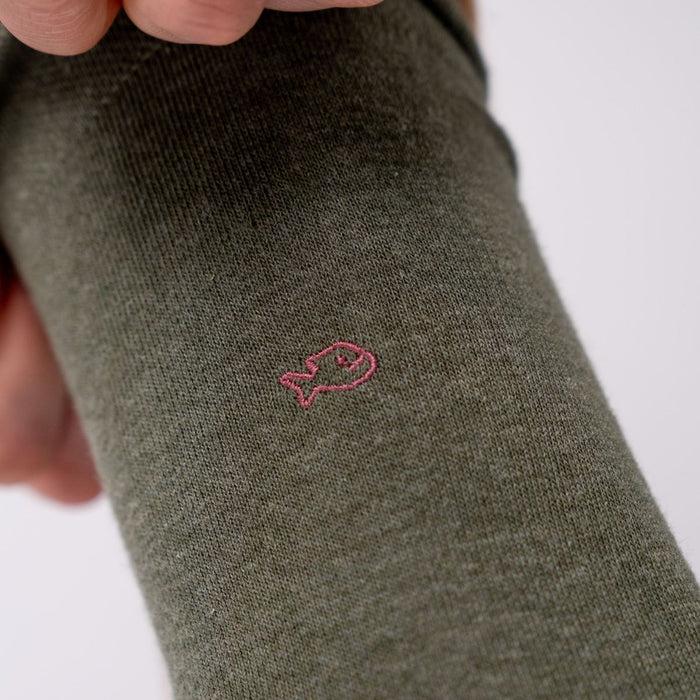 Billybelt Chaussettes En Coton Peigne Unies Kaki Chiné - BILLYBELT