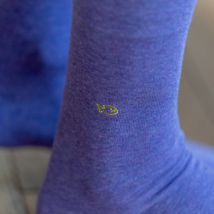 Billybelt Chaussettes En Coton Peigne Unies Mauve - BILLYBELT