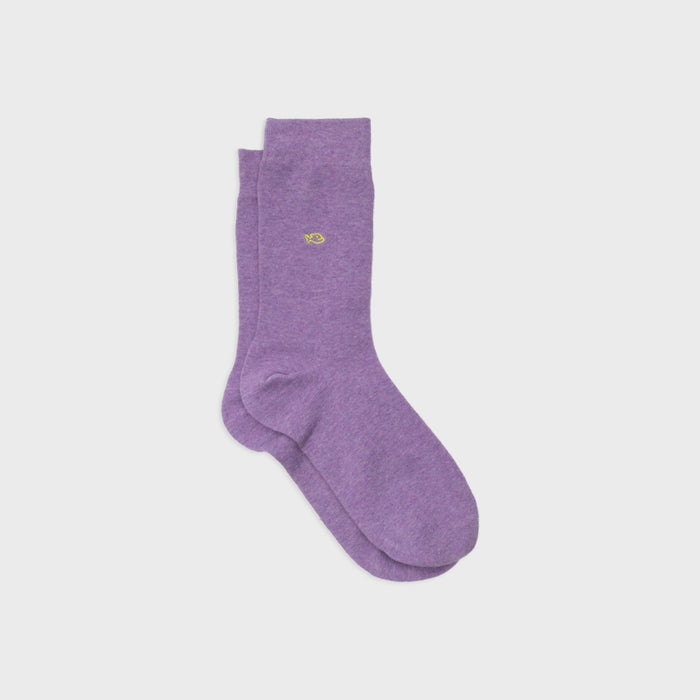 billybelt Chaussettes en coton peigne unies mauve - BILLYBELT