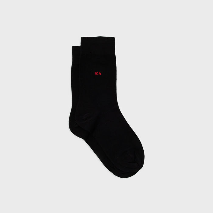 billybelt Chaussettes en coton peigne unies noir reglisse - BILLYBELT