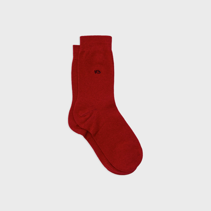 billybelt Chaussettes en coton peigne unies rouge grenade - BILLYBELT