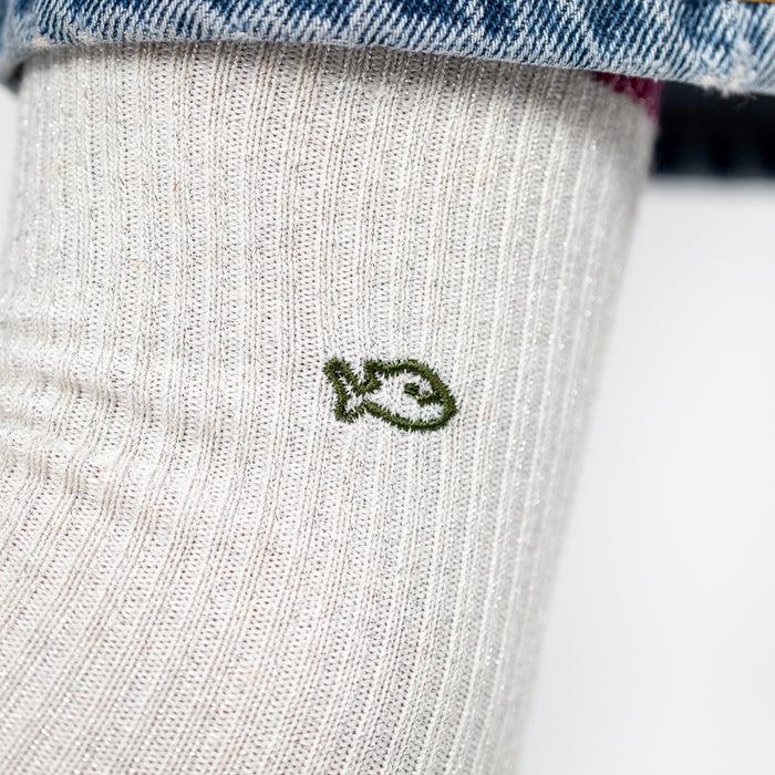 Billybelt Chaussettes En Coton Peigné Vintage - Blanc