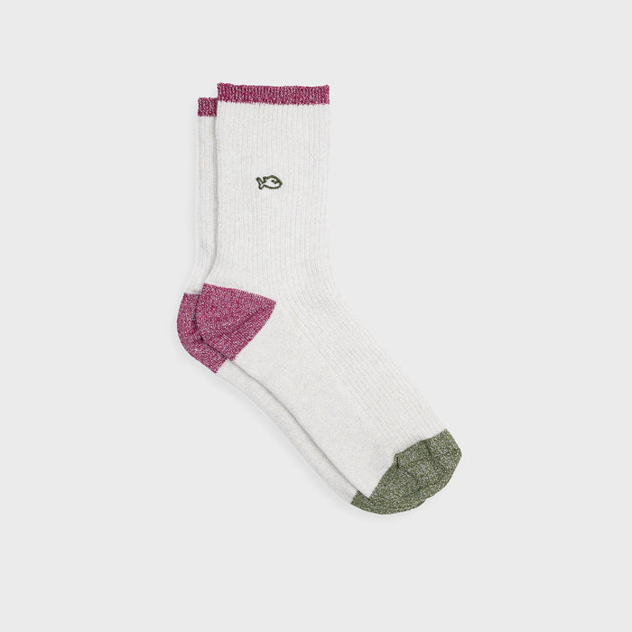billybelt Chaussettes en coton peigné Vintage - Blanc