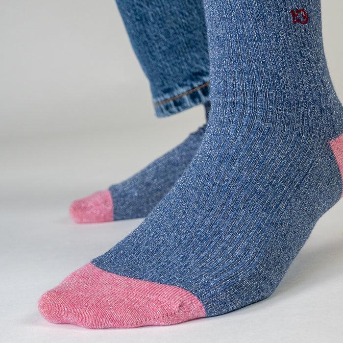 Billybelt Chaussettes En Coton Peigne Vintage Bleu Gris - BILLYBELT