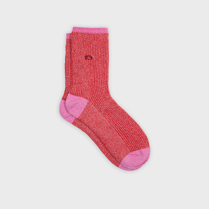 billybelt Chaussettes en coton peigné Vintage - Rouge