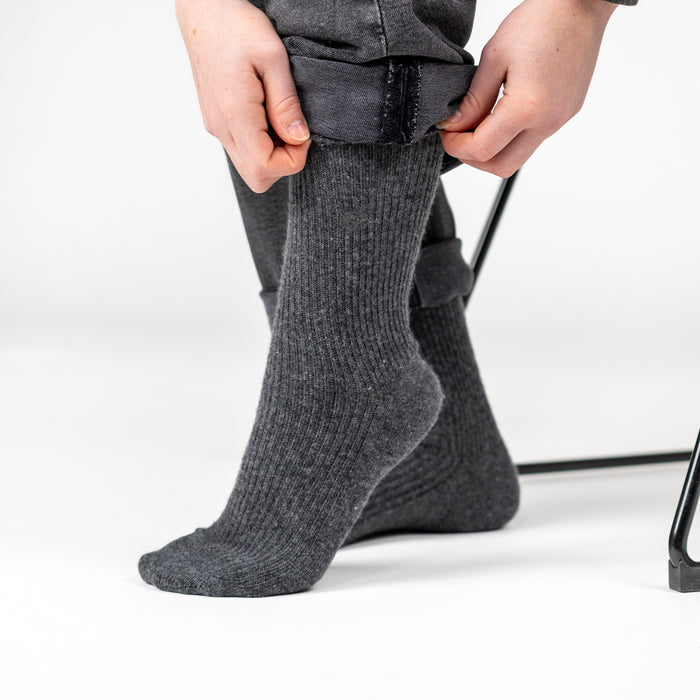 Billybelt Chaussettes En Laine Avec Angora Gris Fonce - BILLYBELT