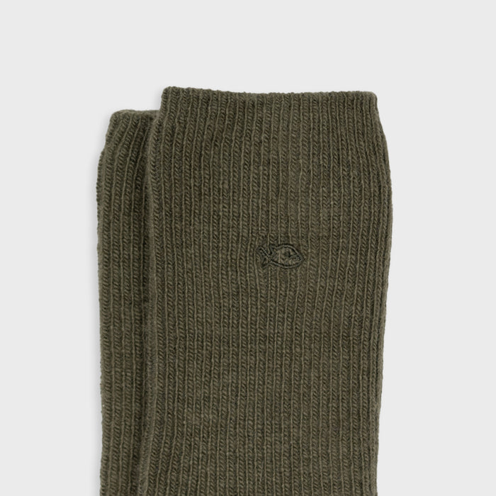 Billybelt Chaussettes En Laine Avec Angora Kaki - BILLYBELT