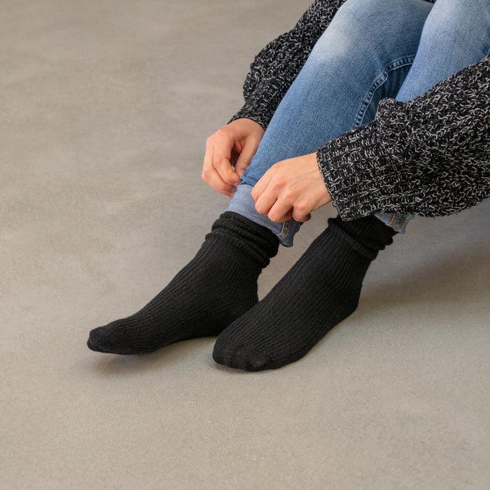 Billybelt Chaussettes En Laine Avec Angora Noir - BILLYBELT