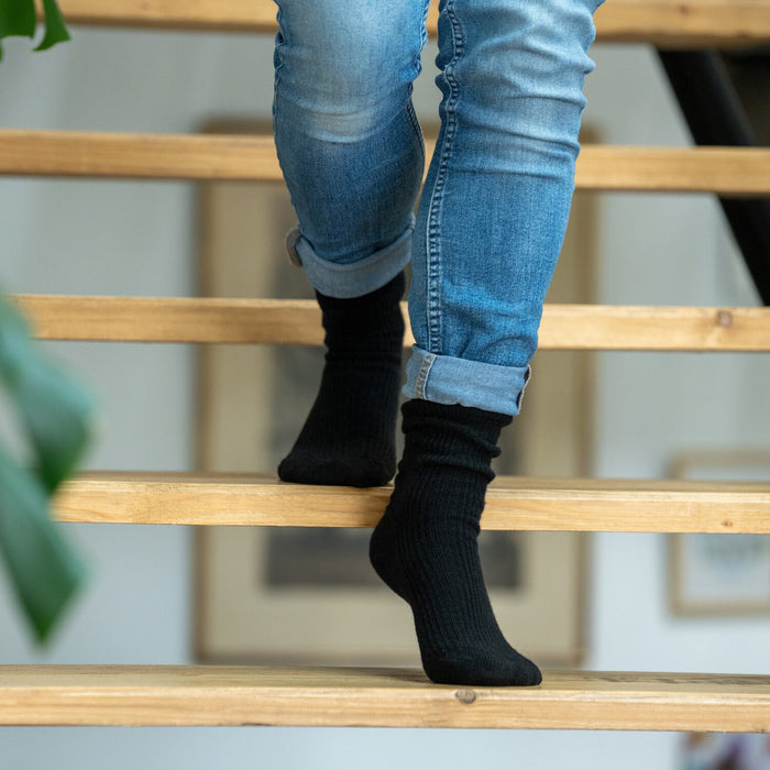 Billybelt Chaussettes En Laine Avec Angora Noir - BILLYBELT