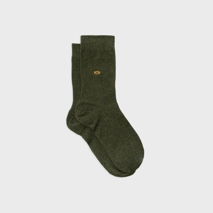 billybelt Chaussettes kaki fonce chine en coton peigne - BILLYBELT