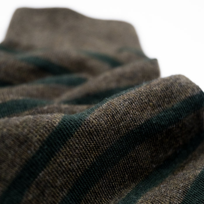 Billybelt Chaussettes Larges Rayures Kaki En Coton Peigne - BILLYBELT