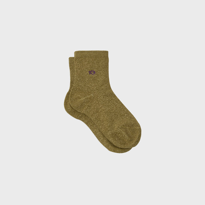 billybelt Chaussettes pailletées en coton peigné Unies - Olive billybelt Chaussettes pailletées en coton peigné Unies - Olive