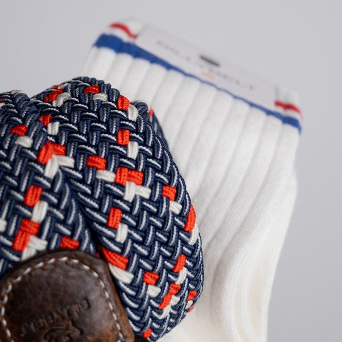 Billybelt Coffret 1 Ceinture Multicolore + 1 Paire De Chaussettes à Bandes