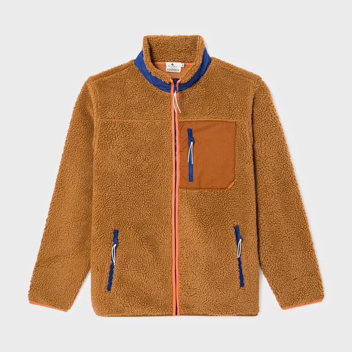 billybelt Veste sherpa mixte zippée camel - BILLYBELT