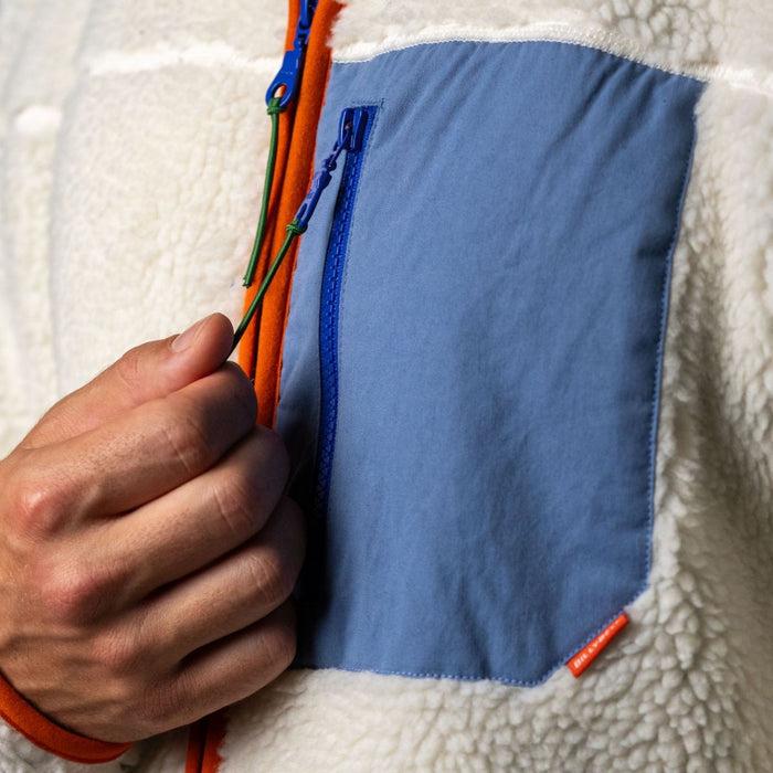 Billybelt Veste Sherpa Mixte Zippée Ivoire - BILLYBELT