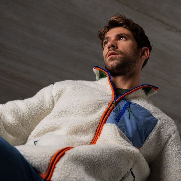 Billybelt Veste Sherpa Mixte Zippée Ivoire - BILLYBELT