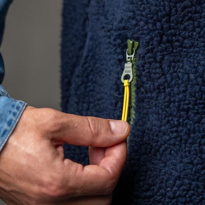 Billybelt Veste Sherpa Mixte Zippée Sans Manches Bleu Marine - BILLYBELT