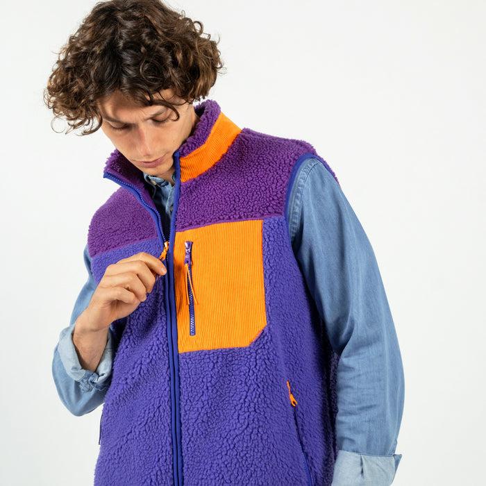 Billybelt Veste Sherpa Mixte Zippée Sans Manches Bubblegum - BILLYBELT