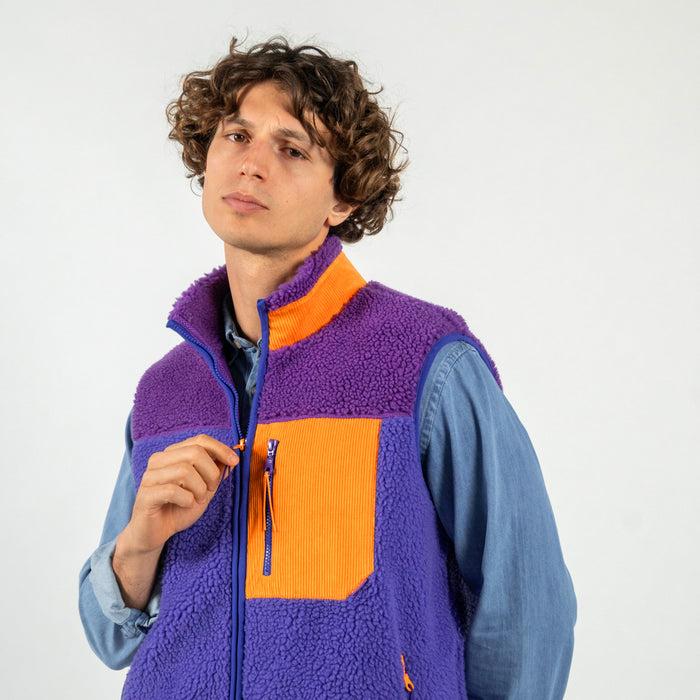 Billybelt Veste Sherpa Mixte Zippée Sans Manches Bubblegum - BILLYBELT