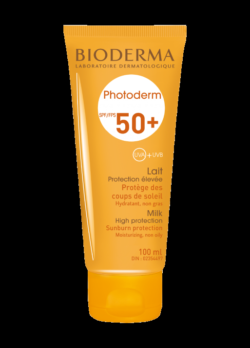 Bioderma Photoderm Lait FPS 50+ L Lait Avec Protection Solaire Très élevée Pour Peaux Sensibles