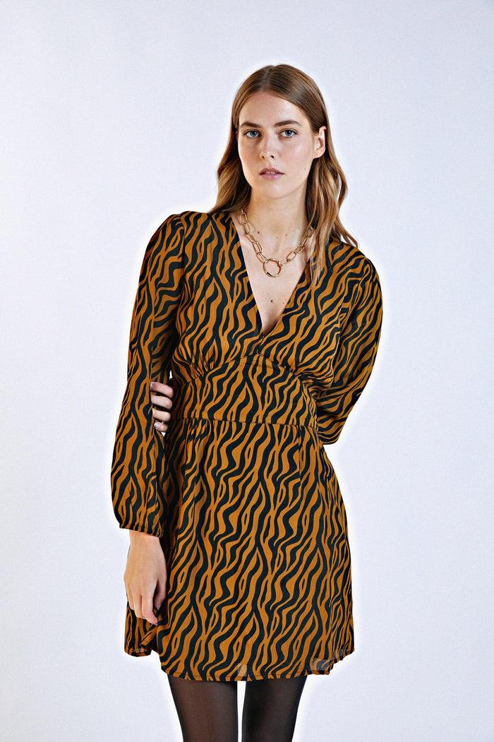 Bizance Paris Robe Faith Imprimé Tigre / BIZANCE PARIS