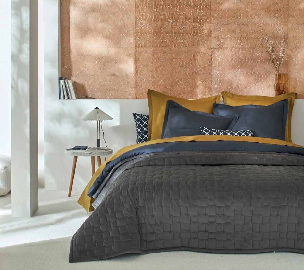 blanc des vosges CHEMIN DE LIT SPIRIT ARDOISE