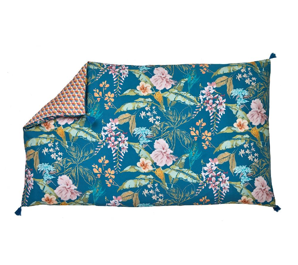 Blanc Des Vosges COURTEPOINTE BORA BORA BLEU PAON