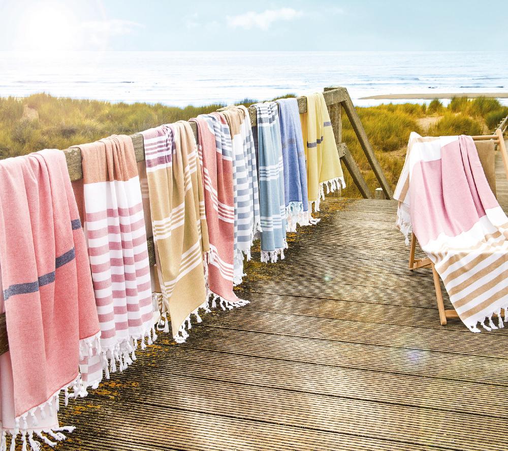 blanc des vosges DRAP DE PISCINE LITTORAL CANNELLE