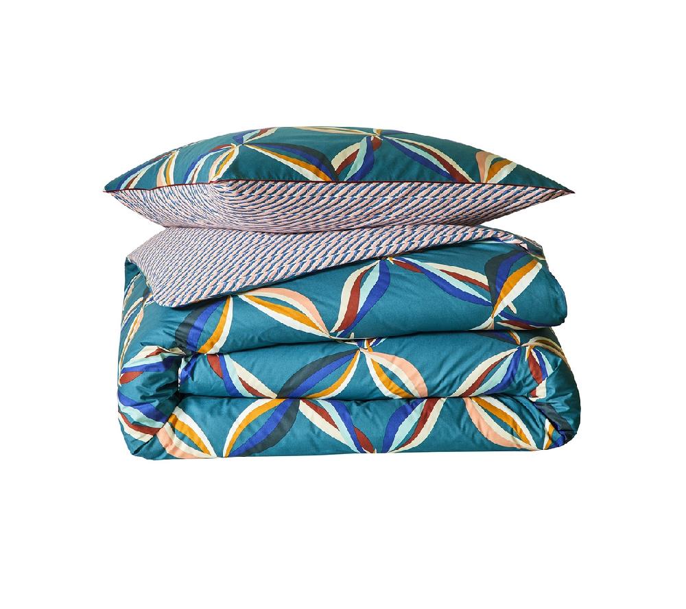 Blanc Des Vosges ENSEMBLE CINETIQUE BLEU PAON
