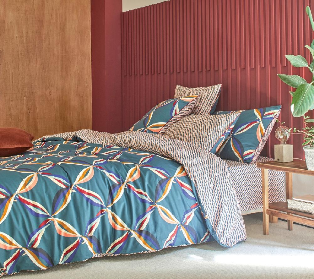 blanc des vosges ENSEMBLE CINETIQUE BLEU PAON