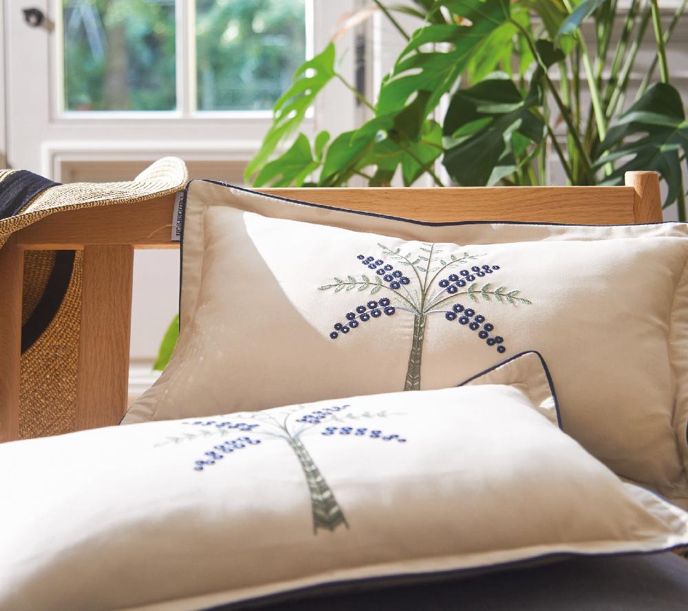 blanc des vosges ENSEMBLE PALMIER CHANVRE