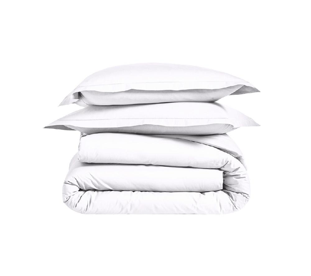 Blanc Des Vosges ENSEMBLE UNI SATIN BLANC