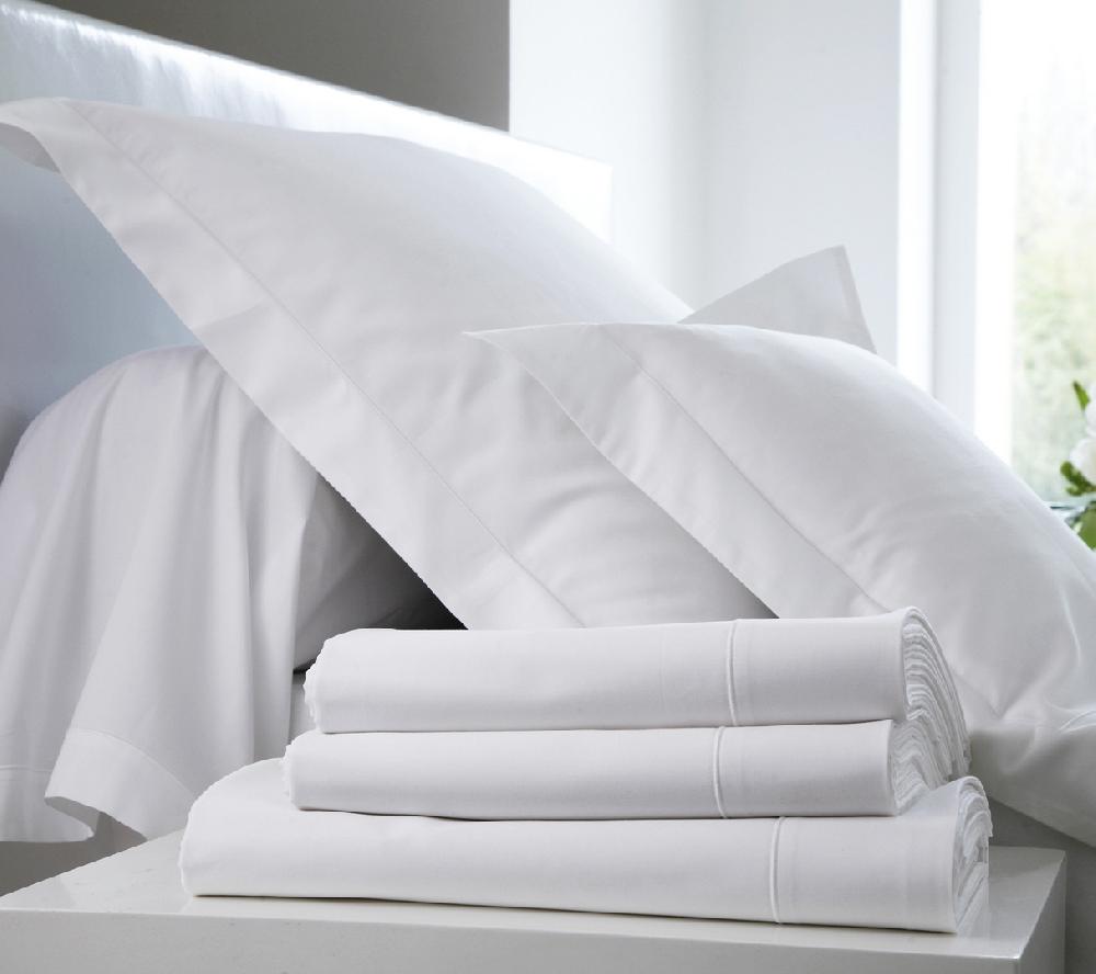 Blanc Des Vosges ENSEMBLE UNI SATIN BLANC
