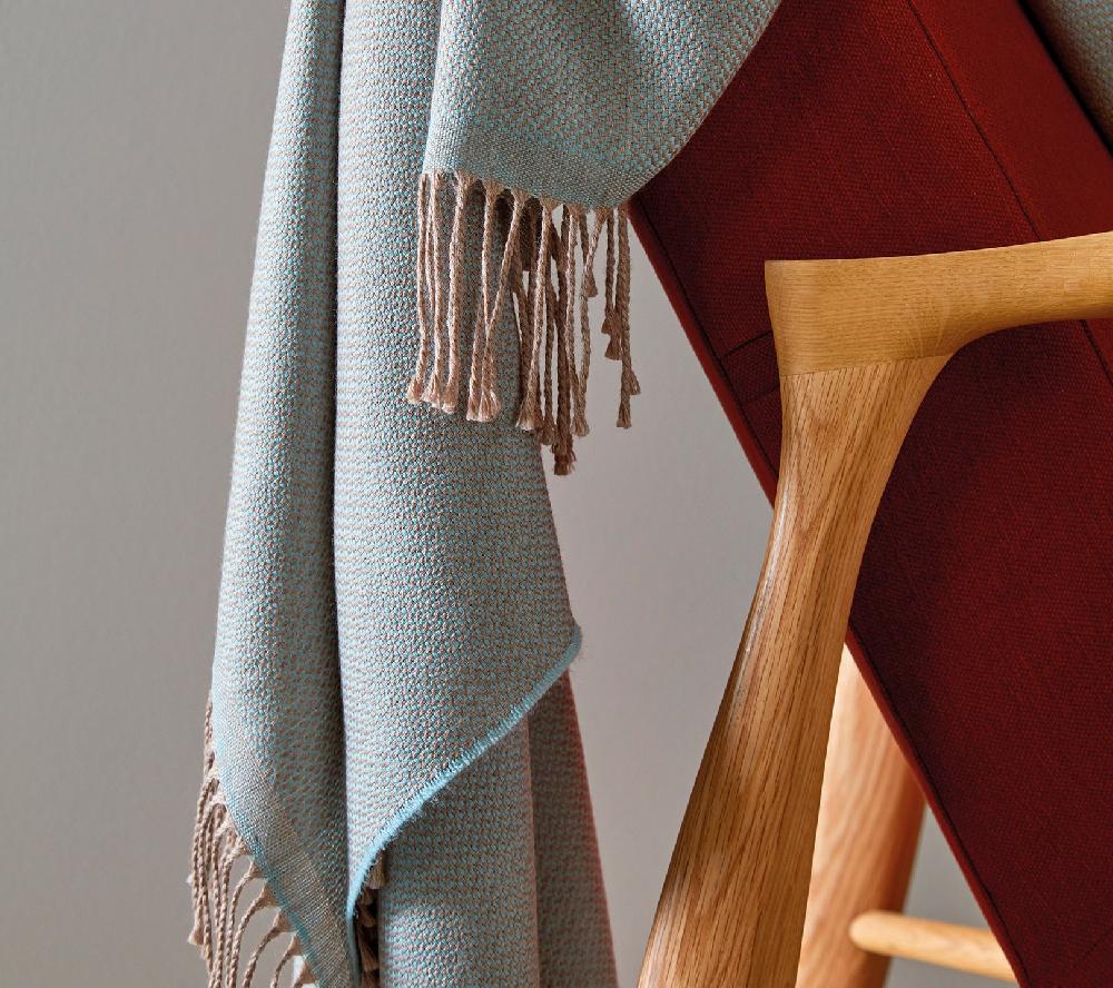 blanc des vosges PLAID COSY CELADON