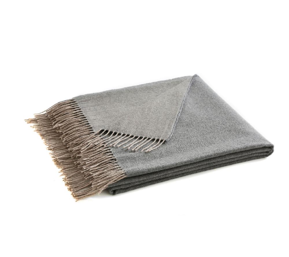 Blanc Des Vosges PLAID KATMANDOU ANTHRACITE