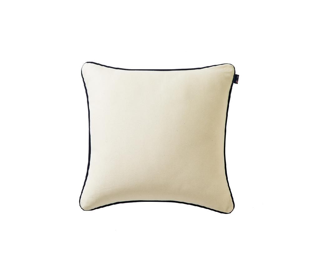 Blanc Des Vosges ENSEMBLE ENVELOPPE COUSSIN DENIM ECRU
